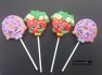 520sp Shopping Donut Strawberry Chocolate or Hard Candy Lollipop Mold